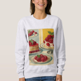 Camiseta de suor de bolo retro futurista