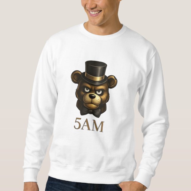 Camiseta de suor de terror de jogo noturno das 5h (Frente)