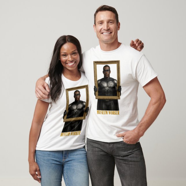 Camiseta de Super-herói Trabalhador de Museu (Unissex)