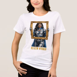 Camiseta de Super-herói Trabalhador de Museu