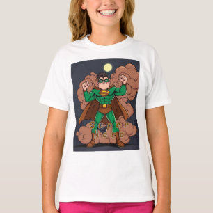 Camiseta de Super-Heróis - "Forte, Corajosa e