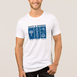 Camiseta de Surf Costeira WAVE & WANDER