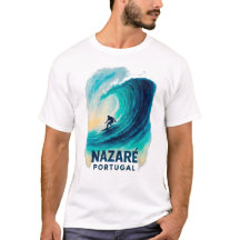 Camiseta de Surf de Grandes Ondas Nazaré Portugal 
