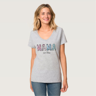 Camiseta de T-Pescoço da Mamãe
