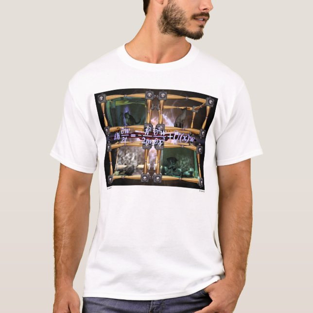 Camiseta De "t-shirt adulto da função onda grande" (Frente)