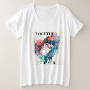 Camiseta de T-Shirt com mais tamanho feminino