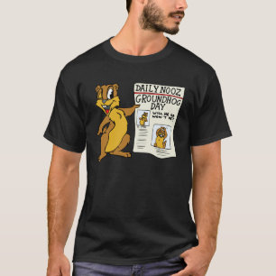 Camiseta De "t-shirt da notícia do dia Groundhog"