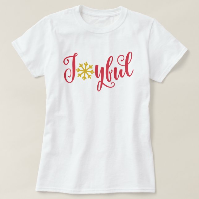 Camiseta de T-shirt feliz de Natal (Frente do Design)