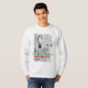 Camiseta De "t-shirt longo da Capa da regra Cycloptopods"