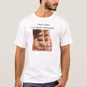 Camiseta De "t-shirt seis Abs do bloco" - customizável