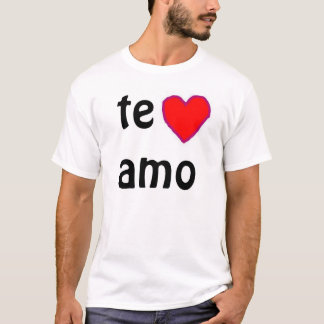 Camiseta De "t-shirt Te amo"