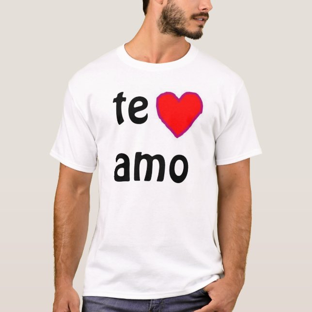 Camiseta De "t-shirt Te amo" (Frente)