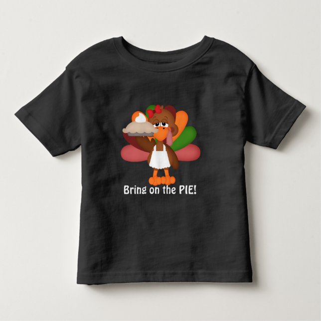 Camiseta de tarte de Natal da Turquia, Dia de Ação (Frente)