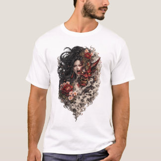 Camiseta de Tatuagem de Geisha Japonesa | Irezu Tr
