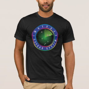 Camiseta de tela do radar do sistema Gaydar incorp