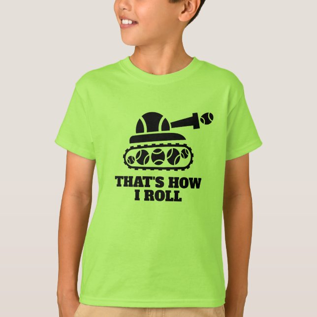 Camiseta de Tênis de Neon Green Kid (Frente)