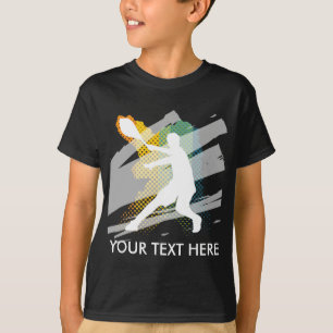 Camiseta de tênis presente para menino jogador de