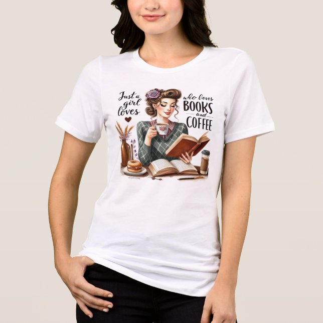 Camiseta de Testemunha Retro - Livros para Meninas (Frente)