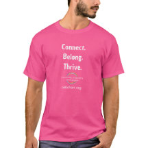Camiseta de Texto Claro CoBC - Conectar Belong Thr