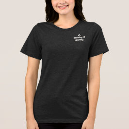 Camiseta de texto Confiança Silenciosa ao Meu Modo