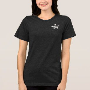 Camiseta de texto Confiança Silenciosa ao Meu Modo