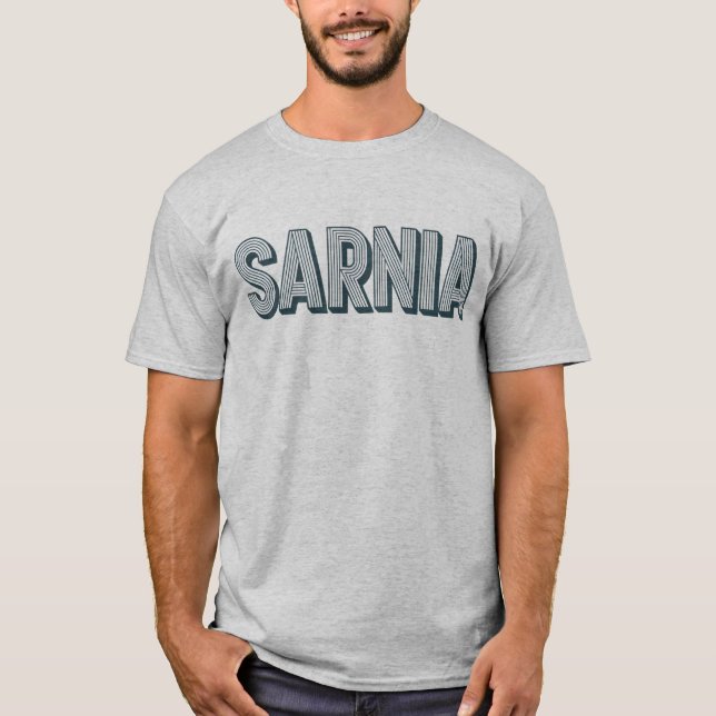 Camiseta de texto de Sarnia Ontário – Orgulho de c (Frente)