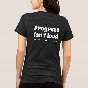 Camiseta de texto Força Silenciosa Não é Barulho d
