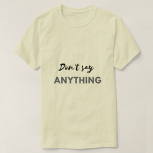 Camiseta de texto para homens e mulheres
