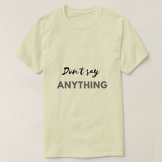 Camiseta de texto para homens e mulheres