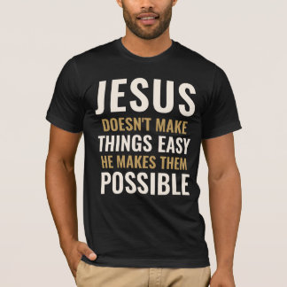 Camiseta de texto personalizado JESUS TORNA AS COI