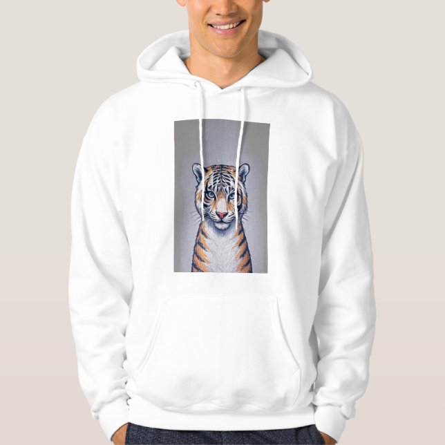 Camiseta de tigre com capuz (Frente)