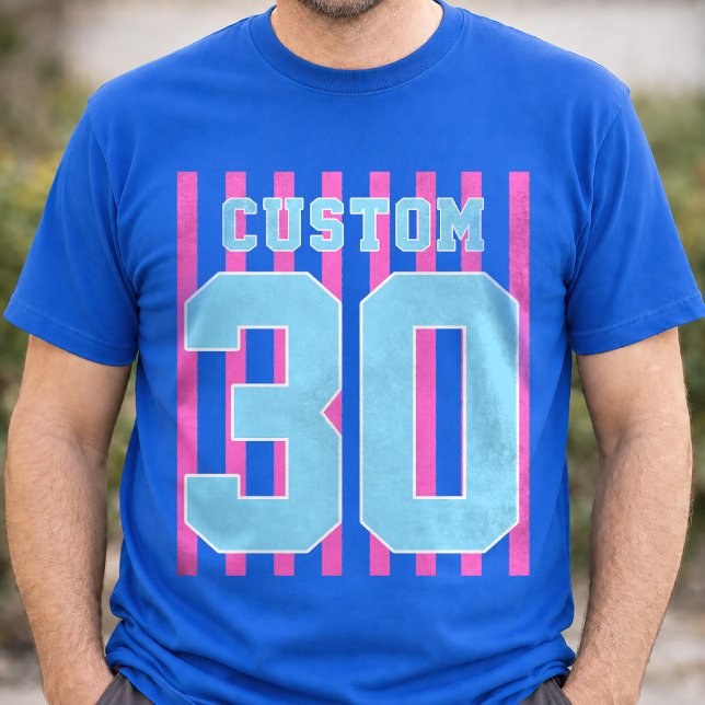 Camiseta de time personalizada com nome e número (Criador carregado)