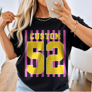Camiseta de time personalizada com número de jogad