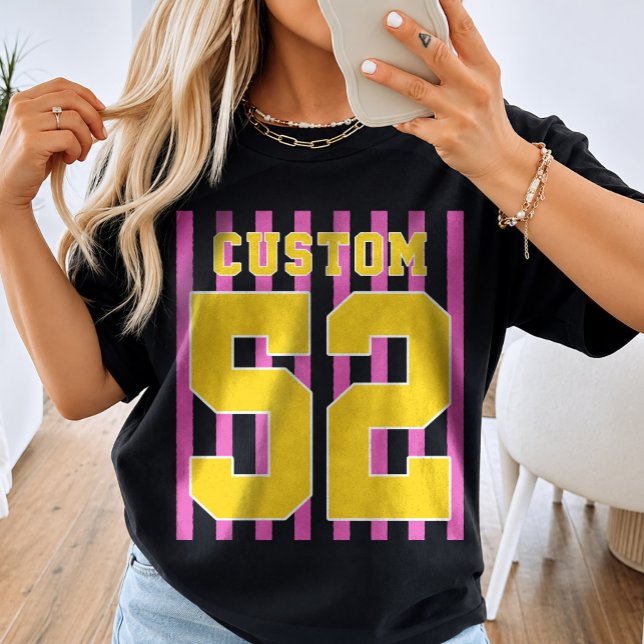 Camiseta de time personalizada com número de jogad (Criador carregado)
