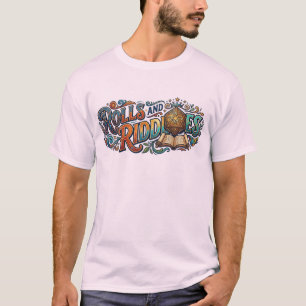 Camiseta de Tipografia de Aventura Divertida – Rol