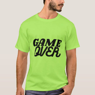 Camiseta de Tipografia de Jogo Game Over Gaming