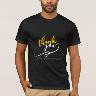 Camiseta de Tipografia Floral Obrigado