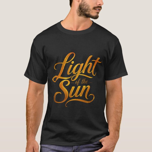 Camiseta de Tipografia Golden Sunlight (Frente)