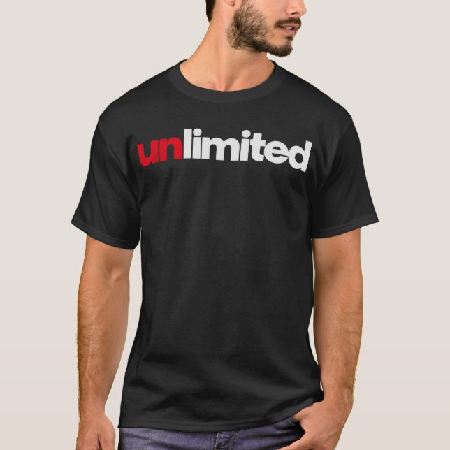 Camiseta de Tipografia Ilimitada (Frente)