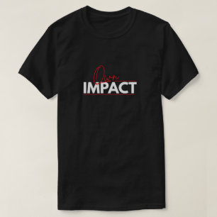 Camiseta de Tipografia Motivacional 'Assuma o Cont