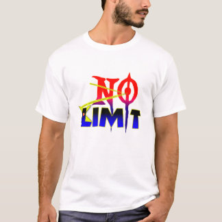 Camiseta de Tipografia Motivacional Sem Limite