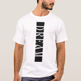 Camiseta de Tipografia Vertical Sonho
