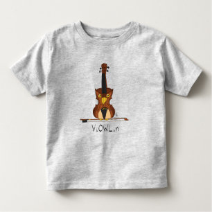 Camiseta de Toddler do ViOWLin Violin Owl