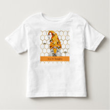 Camiseta de Toddler para Menina, ou Boy Honeybee G