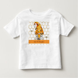 Camiseta de Toddler para Menina, ou Boy Honeybee G