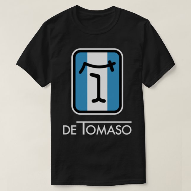 Camiseta De Tomaso (logotipo pequeno) Camisa-T clássica (Frente do Design)