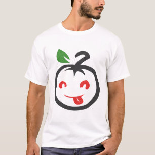 Camiseta de tomate travessa