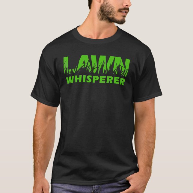 Camiseta de Trabalho do Whisperer Landscaping Yard (Frente)