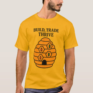 Camiseta de Trader 'Construa, Negocie, Prosperar'