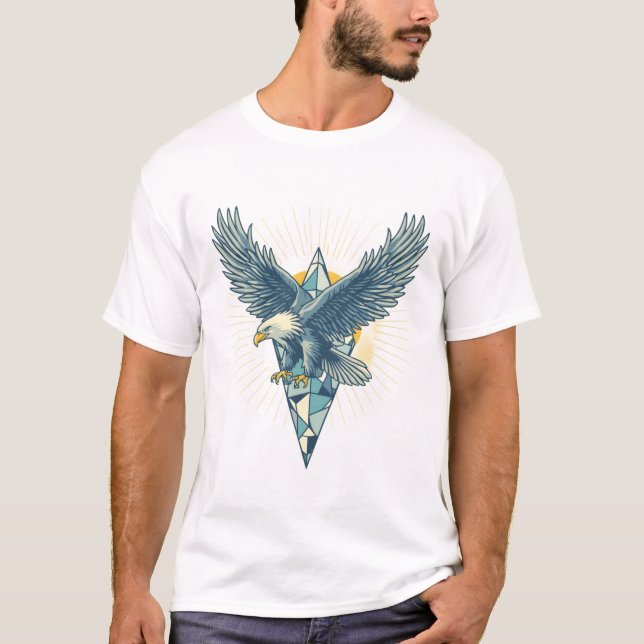 Camiseta de Transformação Águia de Cristal (Frente)
